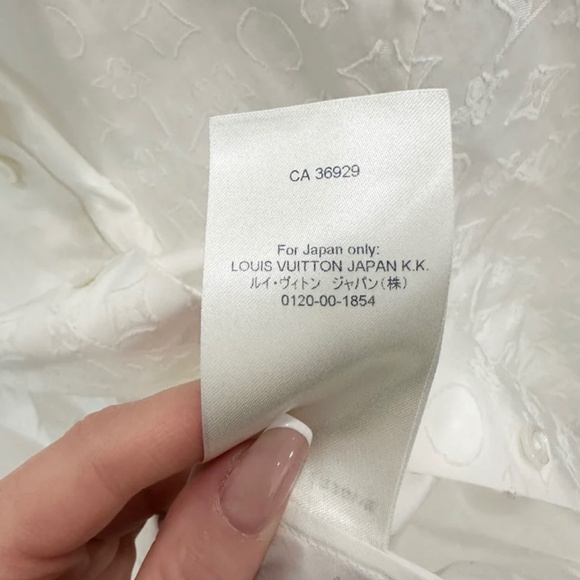 Authentic Louis Vuitton Fil Coupé Monogram Button Up Blouse - Picture 7 of 7
